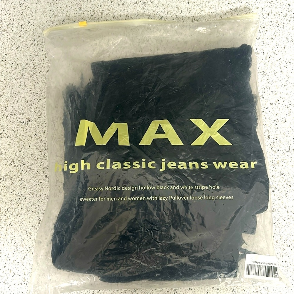Brand new black jeans with design